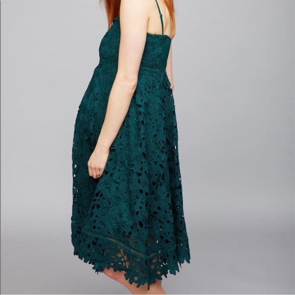 A Pea in the Pod strapless emerald green lace maternity dress, Women Size Small - Picture 5 of 6